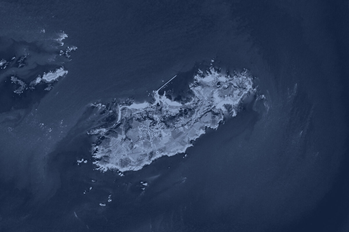 Satellite view of Alderney